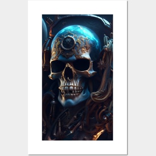 Skull Space Pirate Posters and Art